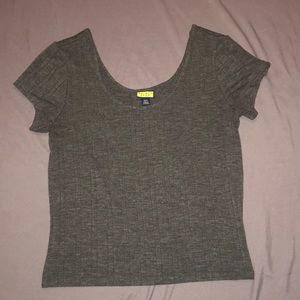 Aeropostale grey crop top